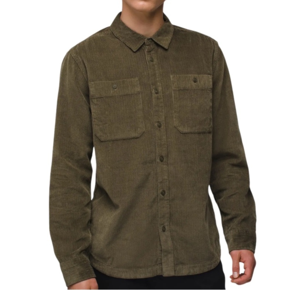 PrAna Men’s Corduroy Button Down Shirt